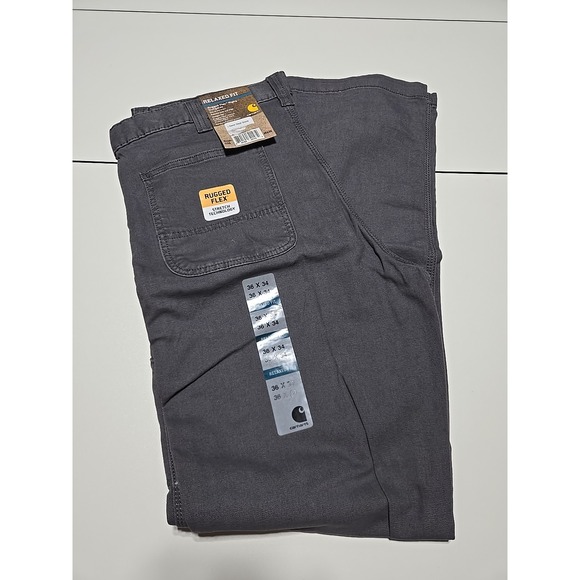 Carhartt Rigby Dungaree Carpenter Pants‎ 36x34 NWT Relaxed Fit Rugged Flex NEW